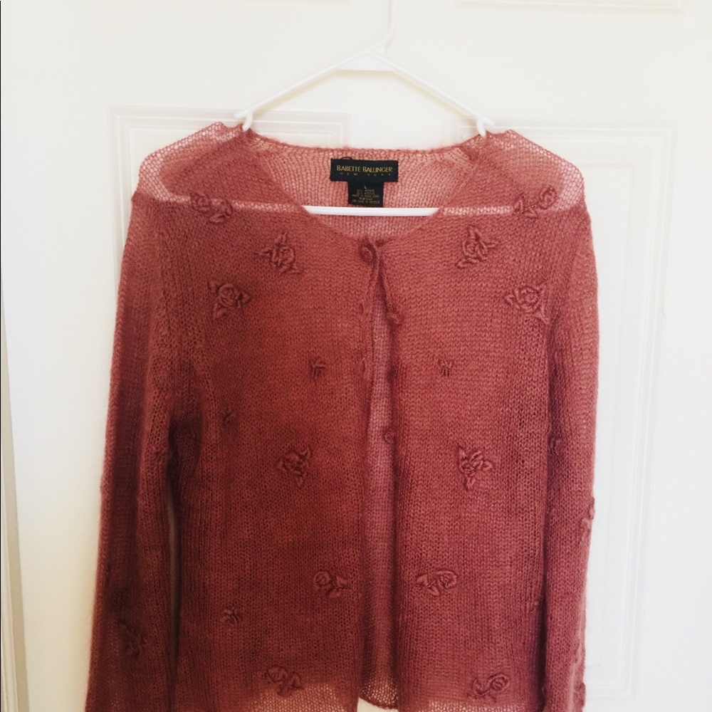 Babette ballinger Mohair sweater with embroidery